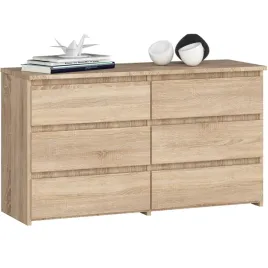 komoda-cl100-6sz-pk-dab-sonoma-akord-furniture-factory-kommcl1006szsonpk