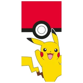 recznik-dzieciecy-pokemon-70x140-pikachu-pokeball-czerwony-zolty