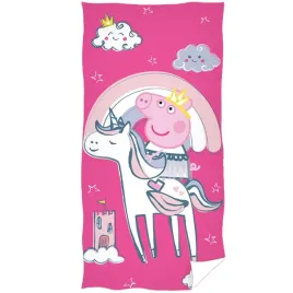 recznik-peppa-pig-70x140-bawelniany-rozowy-z-jednorozcem-dla-dziecka