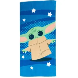 recznik-dzieciecy-star-wars-70x140-grogu-niebieski-gwiazdy-na-basen