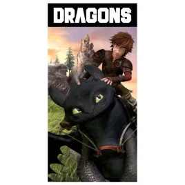 recznik-jak-wytresowac-smoka-70x140-szczerbatek-czkawka-dragons-dla-dziecka