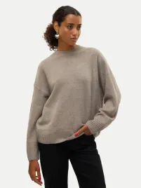 vero-moda-sweter-damski-szary-z-welna-wygodny-l-6fa