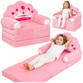 rozkladany-fotel-sofa-lezanka-z-korona-2w1-dla-dzieci-miekki-rozowy