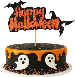 topper-na-tort-happy-halloween-dekoracja-tortu-nietoperze-brokat