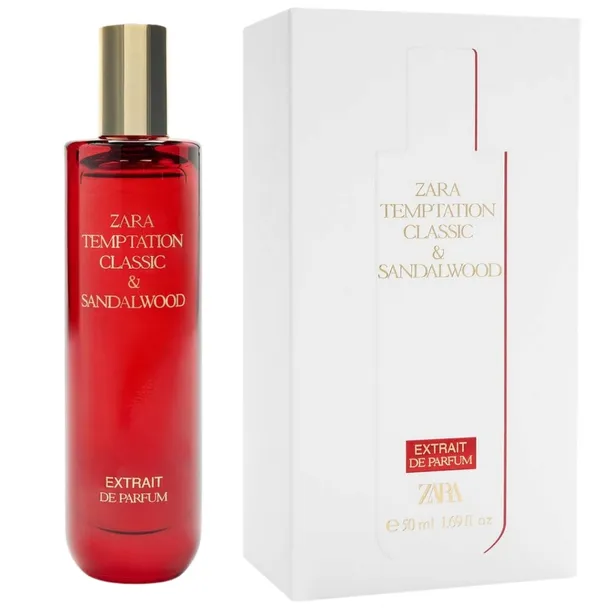 ZARA (RED) TEMPTATION CLASSIC & SANDALWOOD EXTRAIT DE PARFUM 50 ML