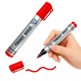 marker-permanentny-pisak-czerwony-wodoodporny-okragla-koncowka-2-mm-1-szt