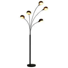 lampa-stojaca-regulowana-czarno-zlota-5-kloszy-200cm