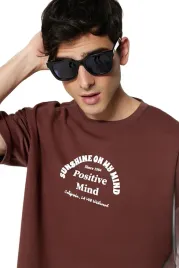trendyol-man-meski-t-shirt-z-nadrukiem-okragly-dekolt-brazowy-xs-5da