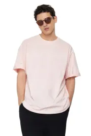 trendyol-man-rozowy-t-shirt-meski-okragly-dekolt-krotki-rekaw-l-5da