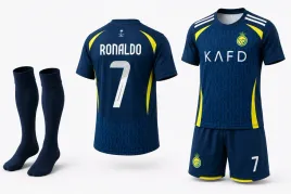 stroj-pilkarski-koszulka-spodenki-getry-ronaldo-al-nassr-rozm-140-cm