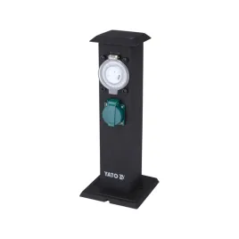 slupek-ogrodowy-gniazdo-2x230v-z-programatorem-ip44-na-zewnatrz-stal-czarny
