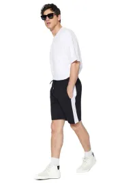 trendyol-man-czarne-spodenki-meskie-sportowe-z-bialym-lampasem-m-5da