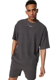 trendyol-man-meski-t-shirt-z-drobna-faktura-rib-okragly-dekolt-szary-l-5da