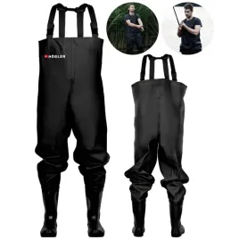 wodery-wedkarskie-spodniobuty-roz-45-kalosze-spodnie-wodoodporne-czarne