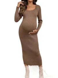 shein-brazowy-dopasowany-sweter-ciazowy-z-falbana-na-dekolcie-m-1la