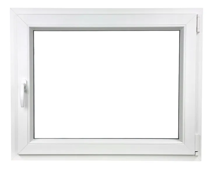 ALUCON OKNO PCV 110x80 / 1100x800 mm Białe Prawe 2 Szyby 76mm