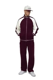 boohooman-meski-dres-komplet-welurowy-bordowy-z-kremowymi-wstawkami-m-z3a