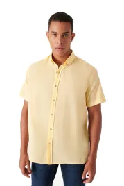 avva-koszula-meska-casual-zolta-z-krotkim-rekawem-xs-5da
