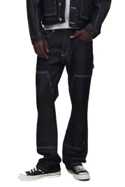 boohooman-meskie-jeansy-proste-czarne-z-kontrastowym-szwem-34r-z3a
