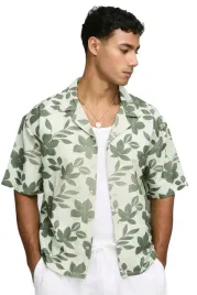 boohooman-meska-koszula-casual-z-krotkim-rekawem-zielone-kwiaty-s-z3a