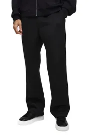 boohooman-meskie-spodnie-dresowe-czarne-dlugie-bez-wzoru-l-z3a