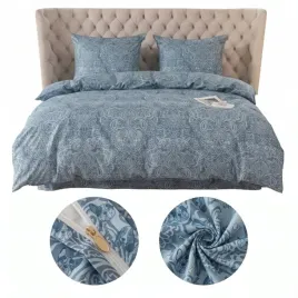 posciel-200x200-2-70x80-niebieska-we-wzory-komplet-poscieli