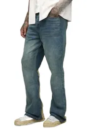 boohooman-meskie-jeansy-proste-z-bocznymi-paskami-niebieskie-34-z3a