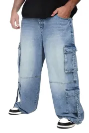boohooman-meskie-jeansy-cargo-luzne-niebieskie-plus-size-44-z3a