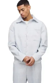 boohooman-meska-koszula-casual-szara-melanz-dlugi-rekaw-kolnierzyk-m-z3a