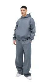 boohooman-meski-dres-komplet-z-kapturem-szary-prosta-nogawka-l-z3a