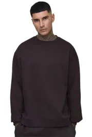 boohooman-meska-bluza-bez-nadruku-czarna-dlugi-rekaw-okragly-dekolt-m-z3a
