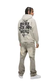 boohooman-bezowa-meska-bluza-z-kapturem-z-napisem-i-kangurka-xs-z3a