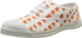 bensimon-biale-trampki-damskie-w-pomaranczowe-kropki-37-3ea
