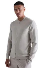 boohooman-sweter-meski-bezowy-zamek-okragly-dekolt-bez-wzoru-s-z3a