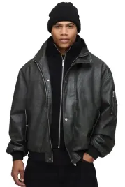 boohooman-czarna-kurtka-meska-ramoneska-z-zamkiem-i-kieszeniami-xs-z3a