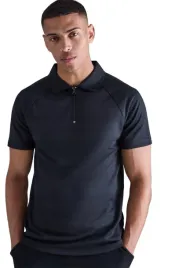 boohooman-meska-koszulka-polo-czarna-z-krotkim-rekawem-i-zamkiem-l-z3a