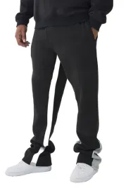 boohooman-meskie-spodnie-dresowe-czarne-z-szarym-lampasem-dlugie-3xl-z3a