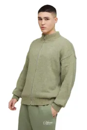 boohooman-sweter-meski-zamek-polgolf-bezowy-melanz-akryl-m-z3a