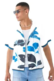 boohooman-meska-koszula-casual-krotki-rekaw-wzor-kwiaty-niebieska-m-z3a