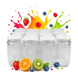 12x-sloiki-szklane-385ml-z-wieczkiem-sloik-szesciokatny-na-miod-sok-ogorki