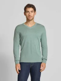 tom-tailor-sweter-meski-zielony-dekolt-v-klasyczny-m-7aa