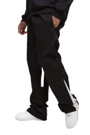 boohooman-czarne-spodnie-meskie-proste-z-bialym-paskiem-4xl-z3a