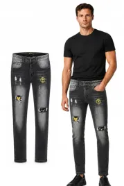 spodnie-jeansowe-meskie-czarne-jeansy-rurki-wygodne-bawelniane-slim-fit