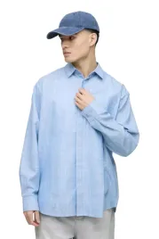 boohooman-meska-koszula-elegancka-niebieska-w-paski-regular-m-z3a