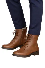 amazon-essentials-brazowe-botki-damskie-z-ozdobnym-sznurowaniem-385-6ga