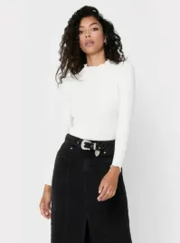 only-bluzka-damska-biala-dlugi-rekaw-basic-m-7aa