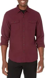 amazon-koszula-meska-bordowa-gladka-casual-s-6ga