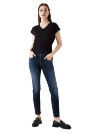gracia-ciemnoniebieskie-jeansy-rurki-z-wysokim-stanem-w28-l30-6ba