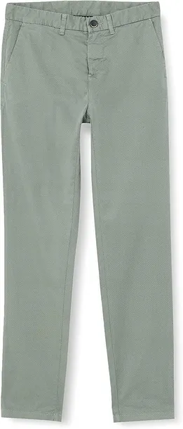 sisley-spodnie-proste-we-wzor-brazowe-basic-54-spm