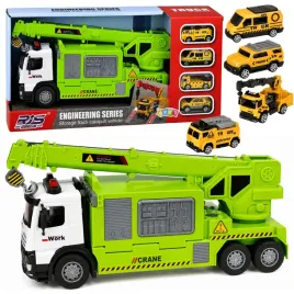 ciezarowka-z-dzwigiem-i-transporterem-pojazdow-swiatla-dzwieki-zielona